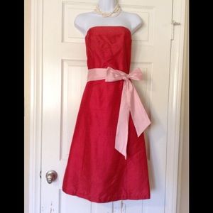 SaeYoung Vu Anthropologie Magenta Silk Dress 12